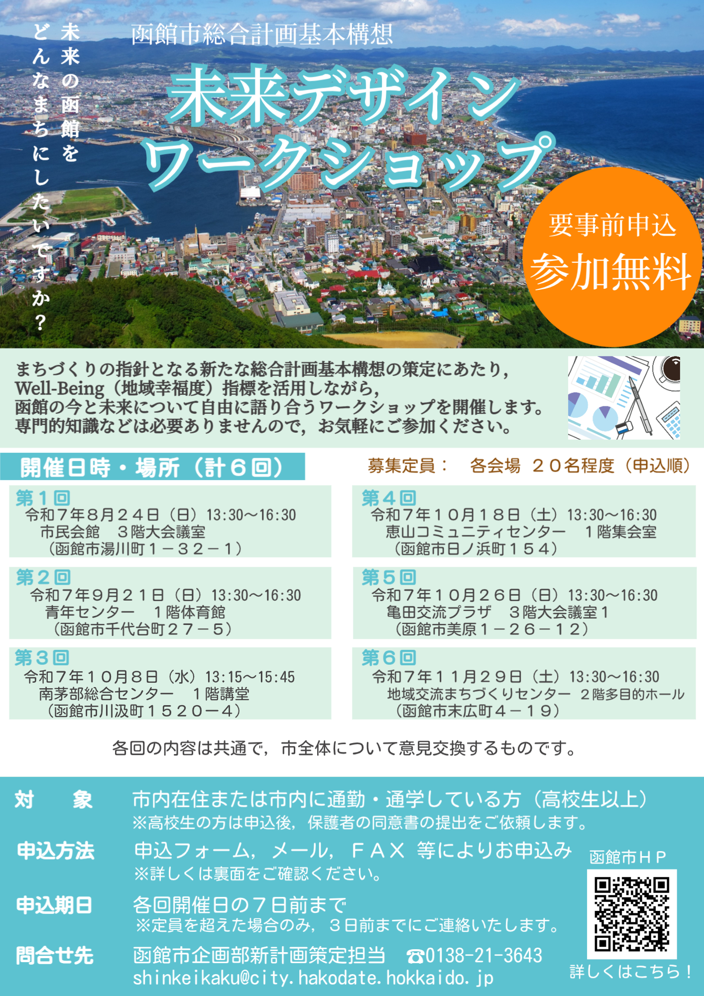 未来デザインワークショップのチラシ画像