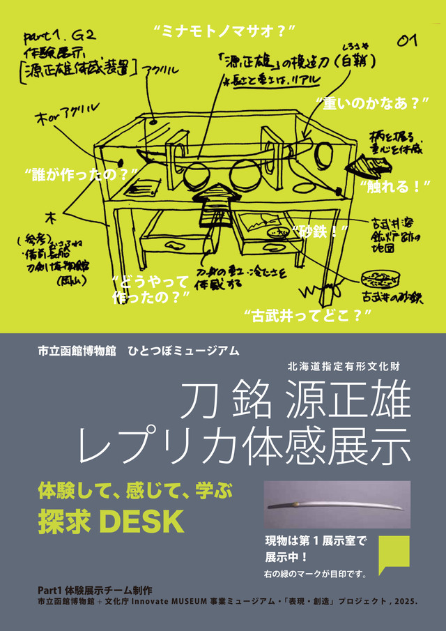 刀 銘 源正雄 レプリカ体感展示ポスター